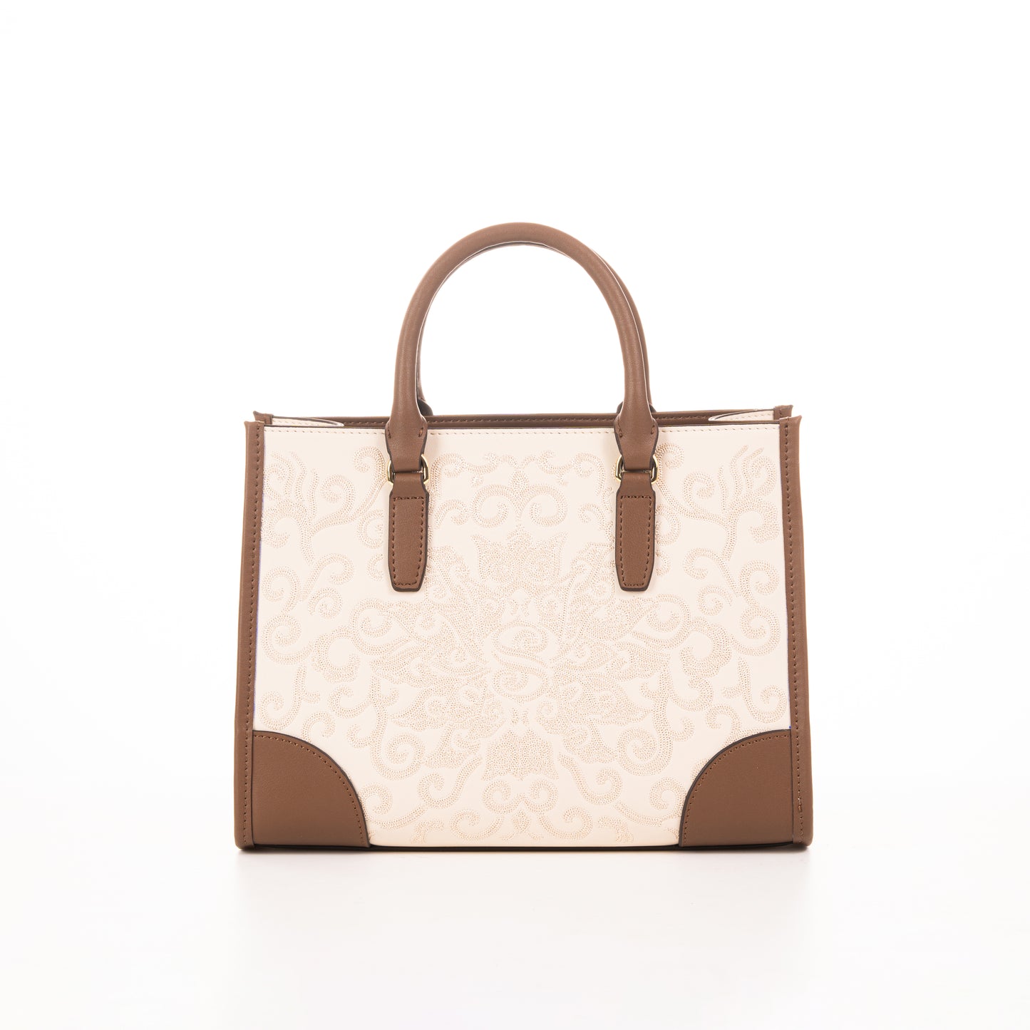 Lotus Embossed Pattern Tote Bag